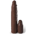 fantasy x- tensions - pipedreams sleeve 22,86 cm + 7,62 cm plug brown