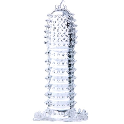 baile - penis sheath with transparent stimulating points 14 cm