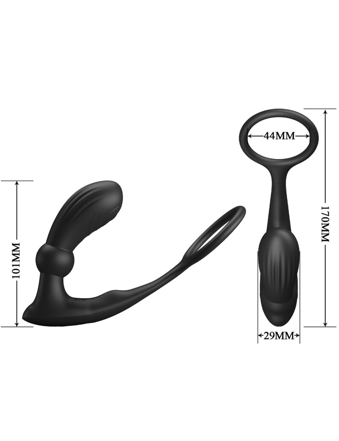 pretty love - warren black anal ring vibrator