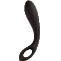 alive - black heart anal massager 15 cm