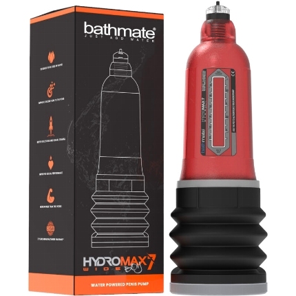 Bomba para Pénis Bathmate Hydromax 7 Wide Boy X30 Vermelho