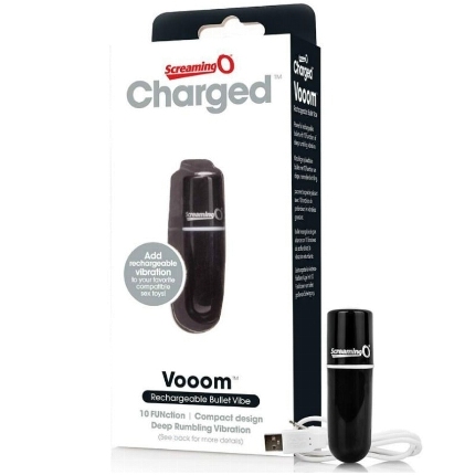 screaming o - rechargeable vibrating bullet vooom black