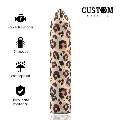 Bala Vibratória Custom Bullets Recarregável Leopard