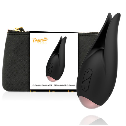 coquette toys - estimulador clÍtoris negro / gold flor