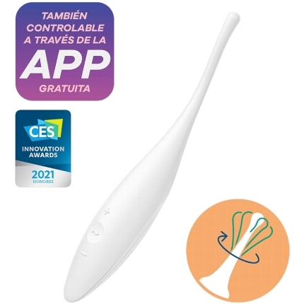 Vibrador Satisfyer Twirling Joy Branco