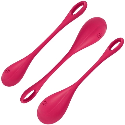 Kit Bolas de Kegel Satisfyer Yoni Power 1 Vermelho