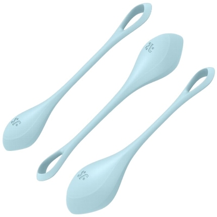 Kit Bolas de Kegel Satisfyer Yoni Power 2 Azul