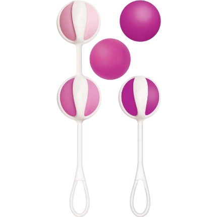 5x Bolas de Kegel G-Vibe Geixa 3 Rosa