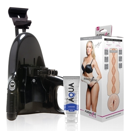 fleshlight - brandi love vagina + universal launch + aqua quality lubricant 50 ml