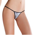 passion - erotic line tanga blanco talla unica estampado animal