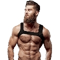 fetish submissive attitude - neoprene chest harness for men size l