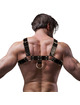 fetish submissive attitude - men's eco-leather chest harness