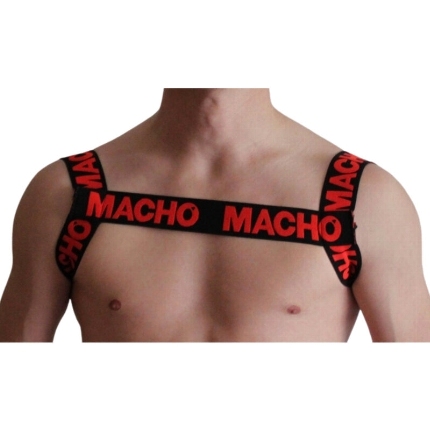 Harness Macho Duplo Vermelho