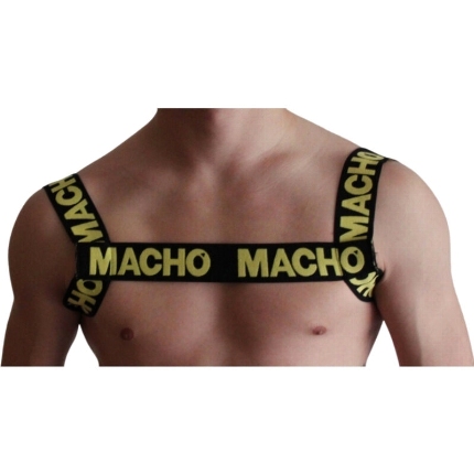 Harness Macho Duplo Amarelo