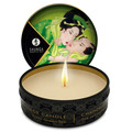 shunga - mini caress by candelight massage candle t green 30 ml