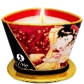 shunga - mini caress by candelight strawberries and cava massage candle 170 ml