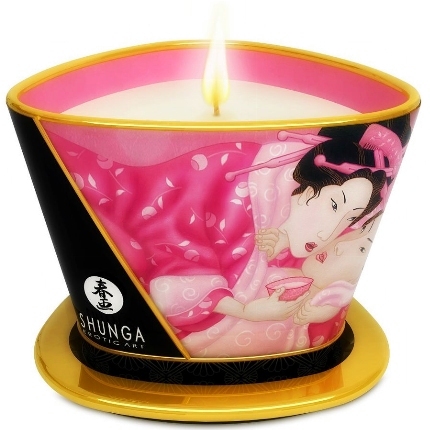 Vela de Massagem Shunga Caress Rosas 170 ml