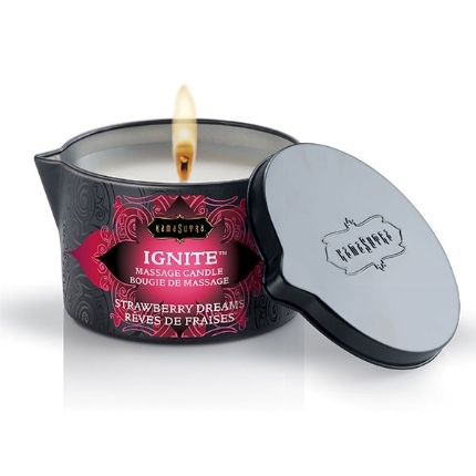 kamasutra - strawberry dreams massage candle 170 gr