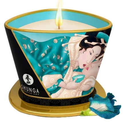 shunga - island blossoms massage candle 170 ml