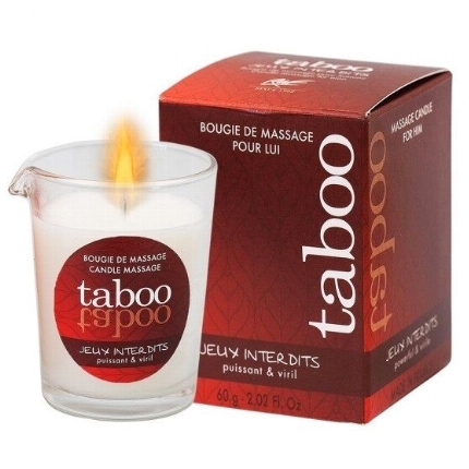 ruf - taboo massage candle for him jeux interdits wild lichen aroma