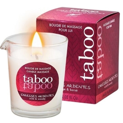 ruf - taboo massage candle for him caresses ardentes fern aroma