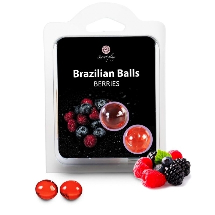 secretplay - brazilian balls frutas del bosque set 2 bolas