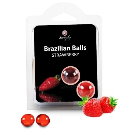 secretplay - 2 brazilian balls strawberry