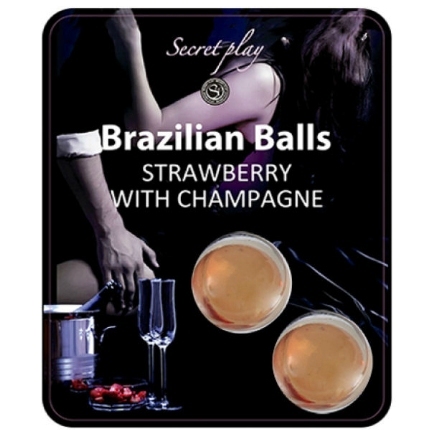 2x Bolas Brasileiras Secretplay Morango e Champagne