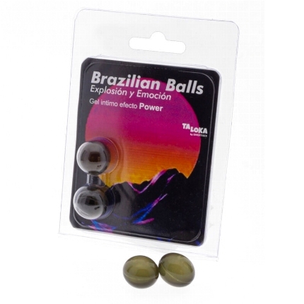 taloka - brazilian balls gel excitante efecto power 2 bolas