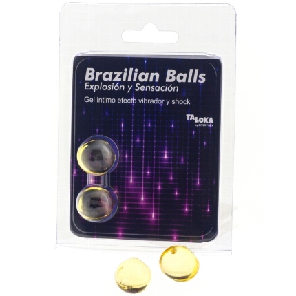 taloka - 2 brazilian balls vibrating shock effect exciting gel