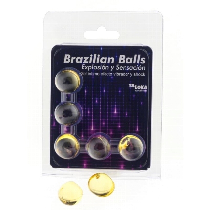 taloka - 5 brazilian balls vibrating shock effect exciting gel