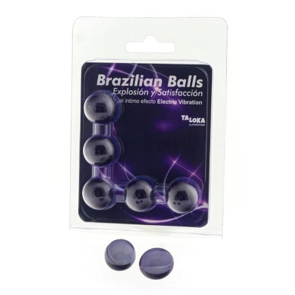 taloka - brazilian balls gel excitante efecto vibraciÓn elÉctrica 5 bolas