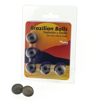 taloka - brazilian balls gel excitante efecto frescor 5 bolas