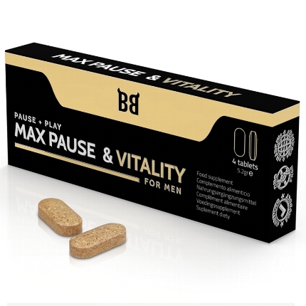 black bull - max pause vitality retardant for men 4 capsules