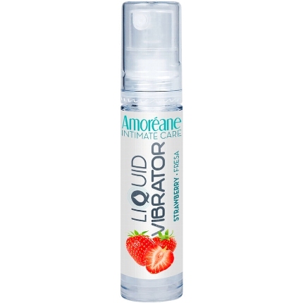 amoreane - vibrating liquid strawberry 10 ml