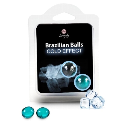 secretplay - brazilian balls efecto frio 2 unidades