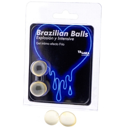 taloka - 2 brazilian balls cold vibration effect exciting gel