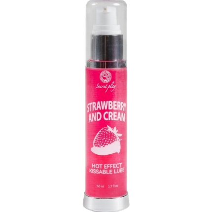 secretplay - lubricant 2-1 heat effect strawberry cream 50 ml