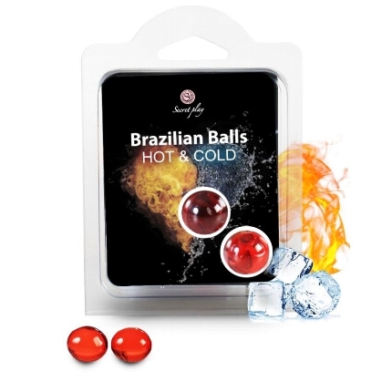 secretplay - brazilian balls efecto calor frio 2 unidades