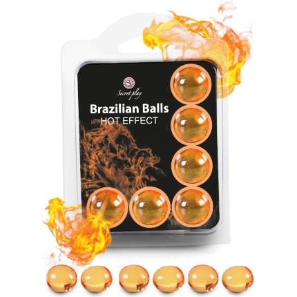 secretplay - set 6 brazilian balls efecto calor