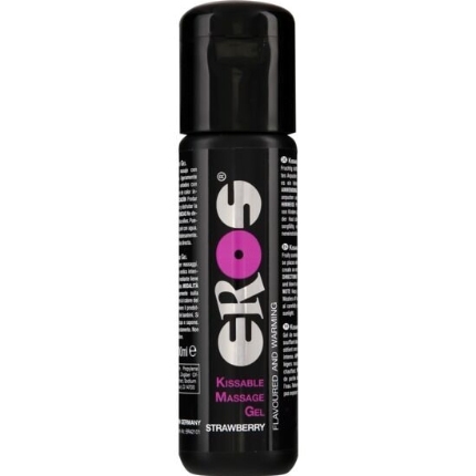 eros - kissable massage gel warming strawberry 100 ml