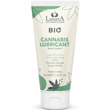 intimateline - luxuria bio cannabis water-based lubricant 50 ml