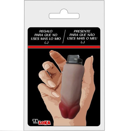 taloka - fantastic lighter in the shape of a flesh color penis