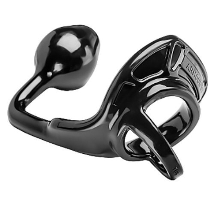 Plug Anal Perfect Fit Armour Tug Lock com Cockring Preto