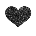 Tapa Mamilos Bijoux Black Heart