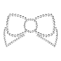 bijoux - mimi bow silver nipple covers