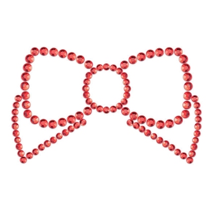 bijoux - mimi bow red nipple covers.