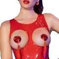 chilirose - cr 4626 nipple covers red