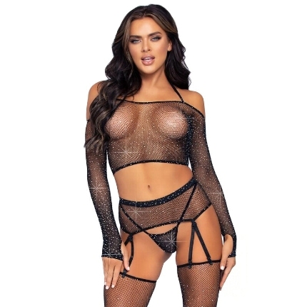 Conjunto de Lingerie Leg Avenue 4 Peças Silvina