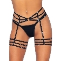 leg avenue - rhinestone garter straps one size